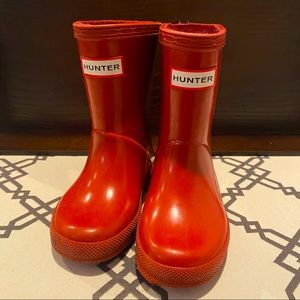 Toddler Red Hunter Boots - Size 7